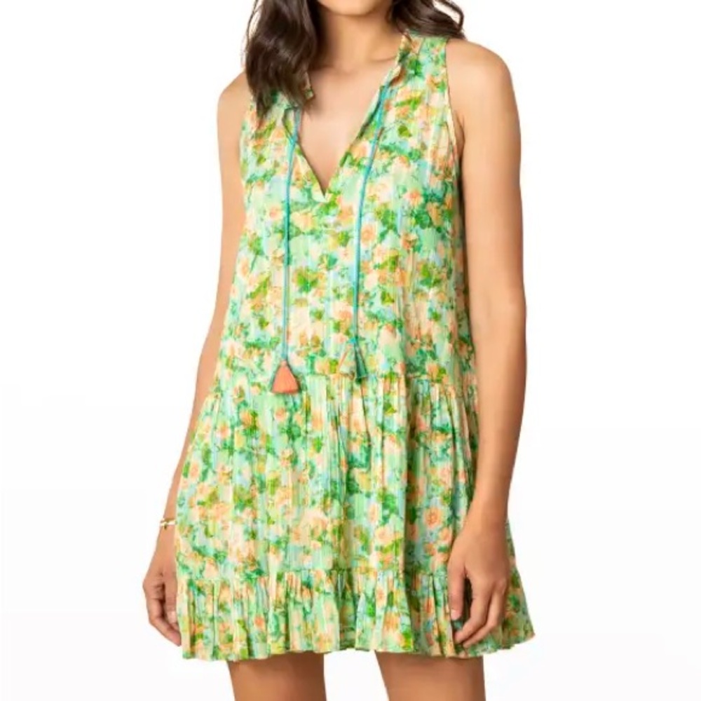 Shoshanna Sleeveless 100% cotton‎ Tiered Mini Dress - Medium